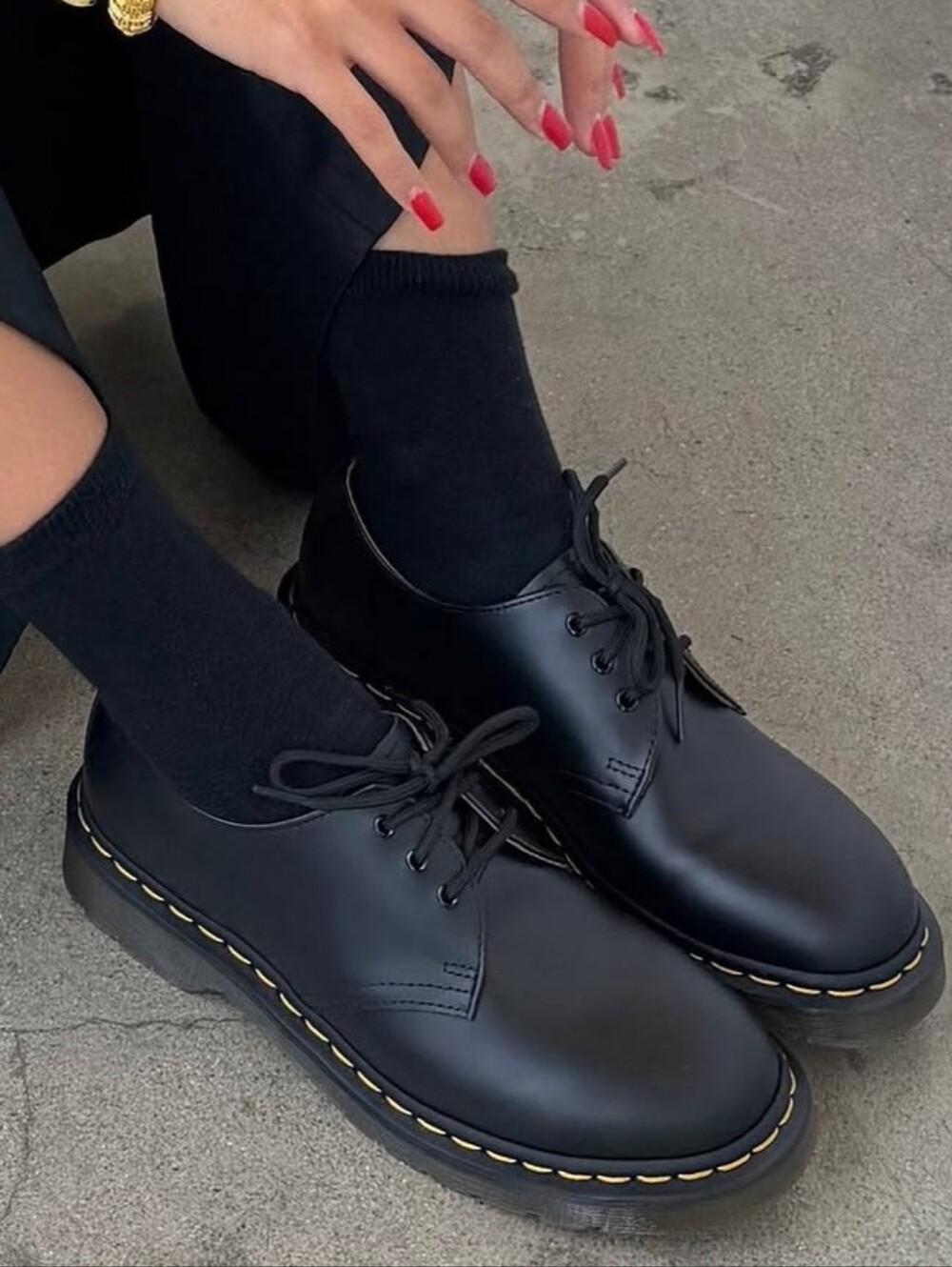 VTG Dr Martens 1461 Y Softy T Oxfords Womens 7 Preppy Grunge Punk Goth Academia